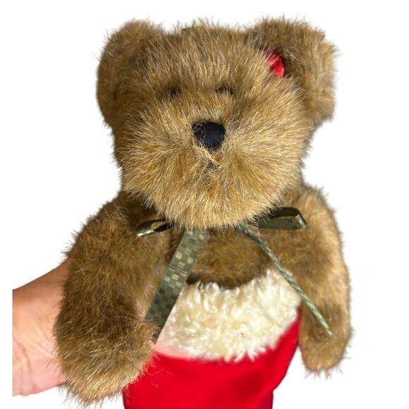 Retired "Jolly," Boyds Bears 918164SM Bear in Mitten Holiday 11" Plush with tag - Picture 3 of 4